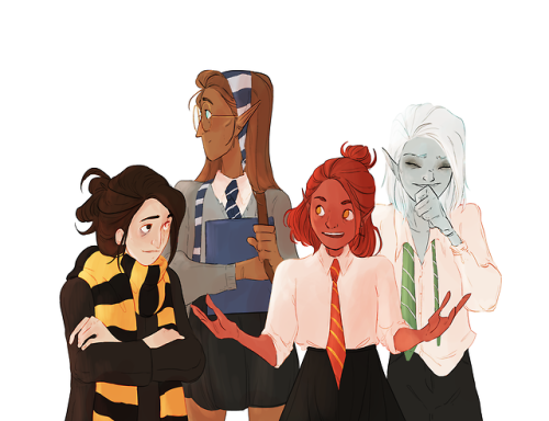 file under things that matter to me, exclusively: sorting my d&d characters into hogwarts houses
