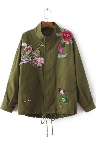 chaoticarbitersalad:  Fashion trend tops. Floral Embroidered Jackets: 001 &amp;