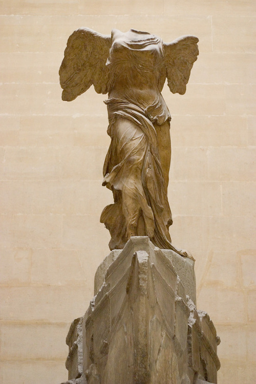 records-of-fortune: The Nike of Samothrace. c.190 BC. Parian Marble. Displayed in the Louvre. Nike (