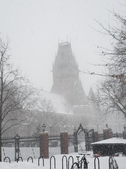 evilbuildingsblog:  Memorial Hall in Cambridge, Massachusetts