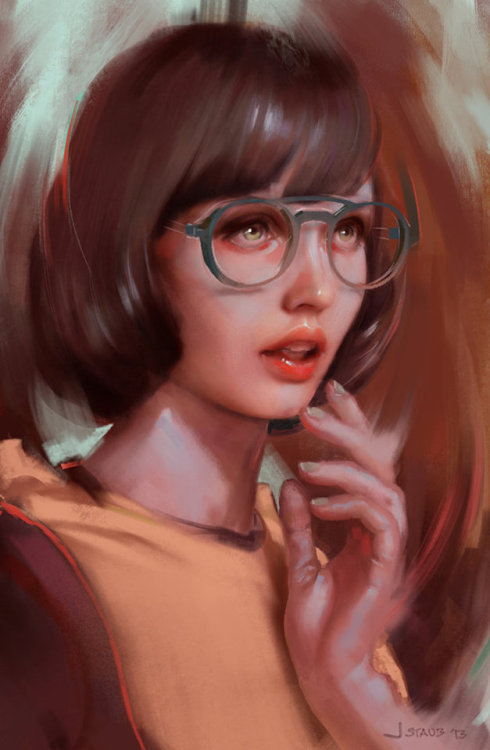 2D GEEK Portrait Demo  john staub www.artstation.com/artwork/RymD