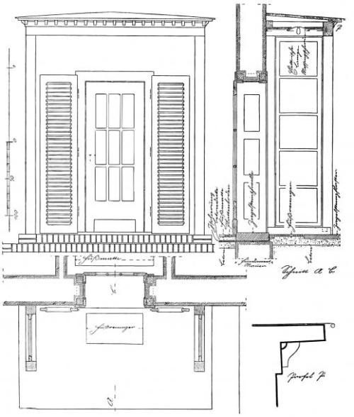 Eine Eingangshalle/ un portico d'ingresso | Heinrich Tessenow | Buch: Hausbau und dergleichen (1916)