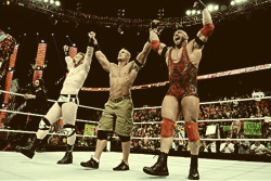 wwexdevotion:  Cena, Sheamus, and Ryback.