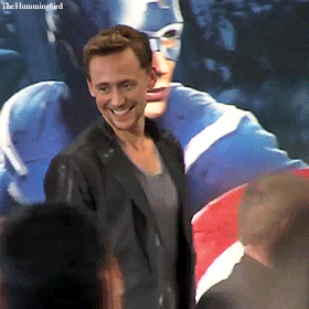 Throwback Hiddles: Tom and Mark being utterly adorable at The Avengers Press Conference in London, 1