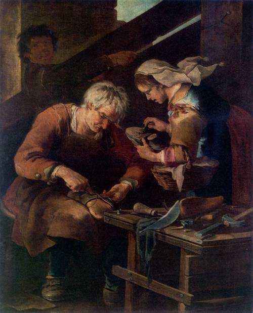 3. Giacomo Francesco CipperThe Cobbler18th century, oil on canvas,The Hermitage, St. Petersburg 