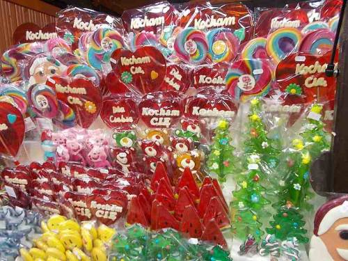 Sweets, lollipops.