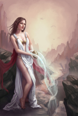 awesomedigitalart:  Goddess Commission by lithriel