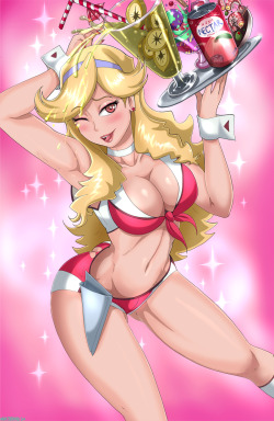 shadbase:  Honey from the new anime “Space Dandy” Theres also a dickgirl version at Shagbase. And you can view the drawing process on Youtube. 