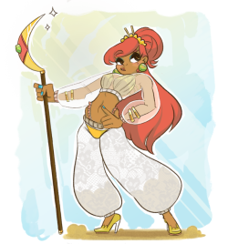 toegetic:a spicy gerudo design I did over