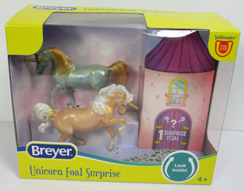 It’s Toy Time Tuesday!With…Breyer Stablemates Unicorn Foal Surprise Celestial Family!With the