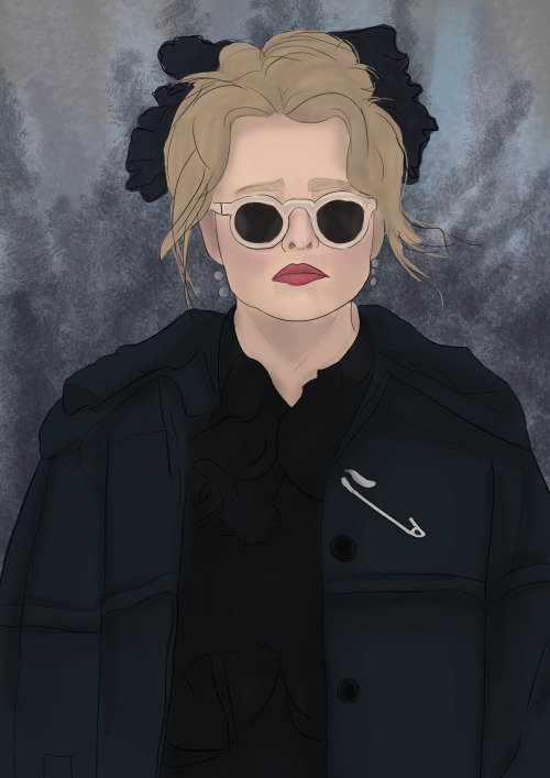 mesfits:A quick digital illustration of my favourite actress Helena Bonham Carter 