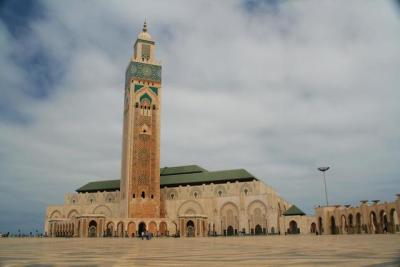 Casablanca, Hassan Ii Mosque, Panoramic View, Morocco