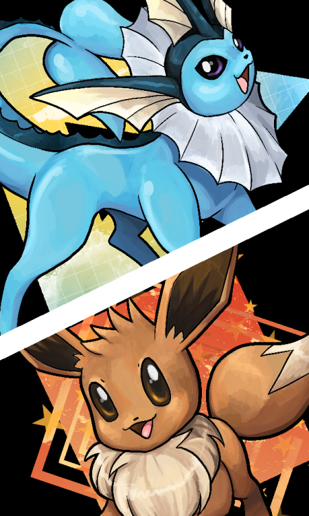 iris-sempi:  EEVEE AND EEVEELUTIONS  Added to my Redbubble! REDBUBBLE / PAOM / DEVIANTART   