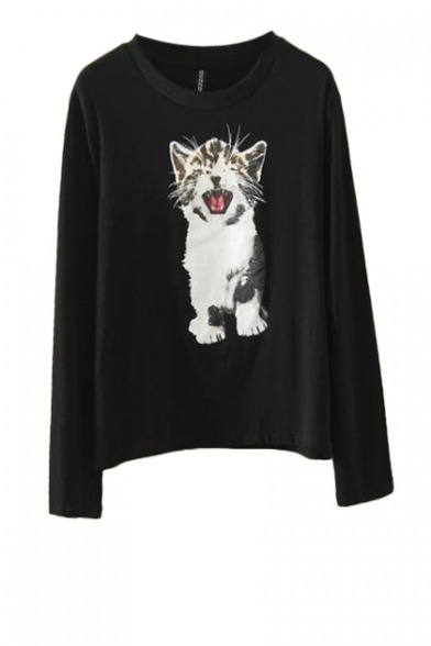 iloveyoucy:   diannaasimonss:  Today we have a lovely cat theme Embroidered Cat Sweater
