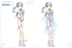 catwithabrush:  It’s time for Weiss’ swimsuit draft そろそろワイスちゃんの水着ラフだな～ってそして、そのおまけって２年前のデザインはこんな感じだった (´∀｀；；)  https://twitter.com/CatWithABrush/status/723453390852739072/photo/1