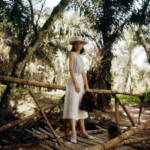 rareaudreyhepburn:  Audrey Hepburn photographed by Leo Fuchs in the Belgian Congo for the film The Nun’s Story, 1958.   