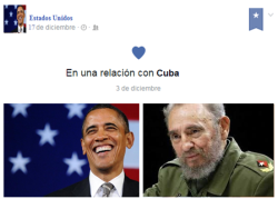 humorhistorico:  Fidel gano, quien lo diría. Parece que Obama comprendió que ni a Napoleón le sirvió el bloqueo contra una “isla” tampoco les servia a ellos. 