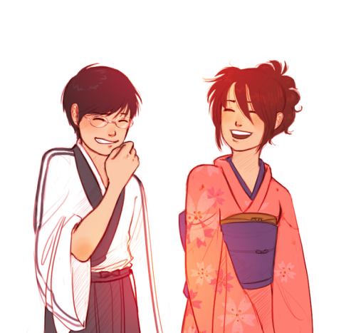 rosesdrawings:  Shimura sibs just being cute. 