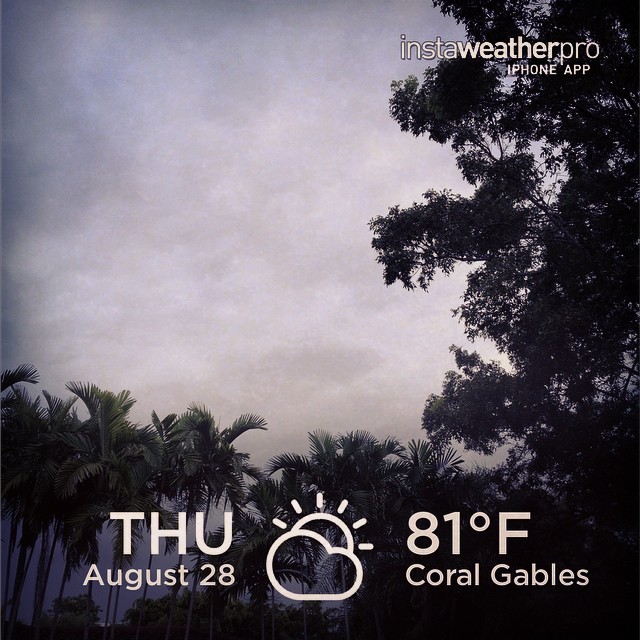 CBC.STILL RAINY SEASON.2014
#instaweather #instaweatherpro #weather #wx #coralgables #unitedstates #day #summer #morning #us (at Coral Gables, FL)