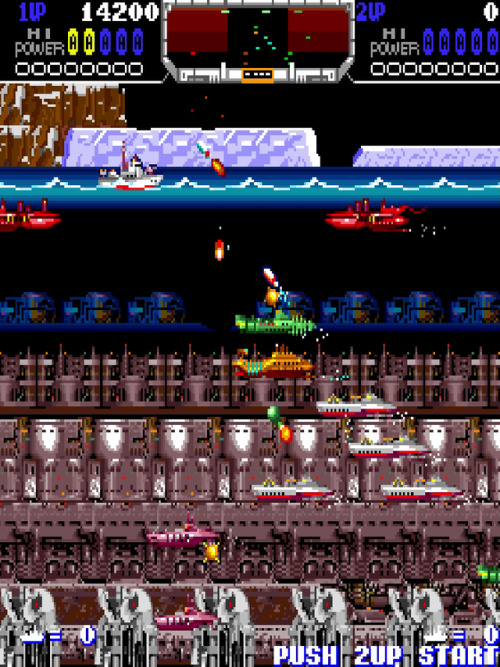 randomisedgaming:  Ten more great screenshots from the 1987 Japanese only arcade game developed by  Woodplace: The Deep / ザディープ Outside of a limited bootleg release in the west, The Deep’s only home ports were on European computers like the
