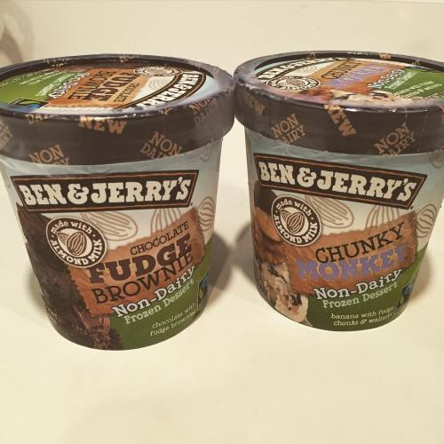 FINALLY!! Found these two flavors of the new @benandjerrys #nondairy ice cream!! #veganicecream #veg