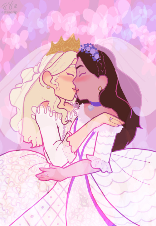 starfallonart: wow they got married !!