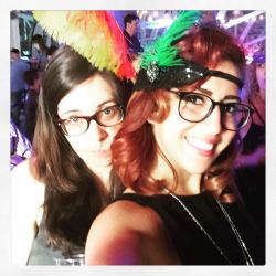 We stole the feathers from the photobooth.