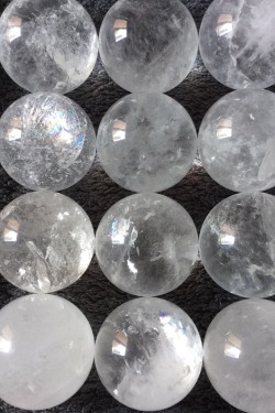 shopcrystalmoon:  Quartz spheres ✨  Visit us on Instagram - Etsy 