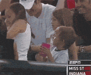 buzzfeedsports:  Never get in the way of a little girl and her foul ball [via]