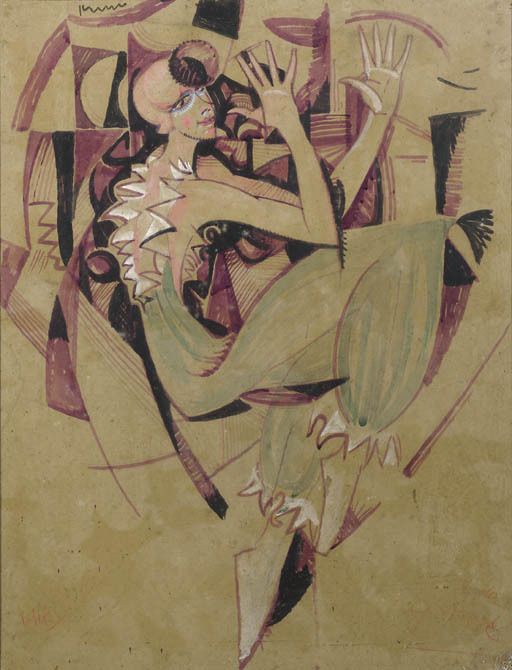 poboh:  A dancing woman, Herman Bieling. Dutch (1887 - 1964) 