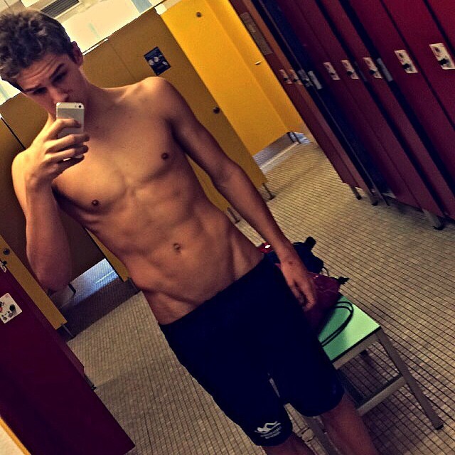 czech-boys:
“Czech boy Filip making selfie in locker room
”