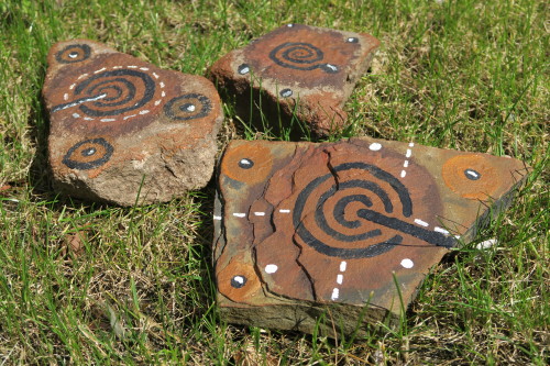 Bronze Age Storytelling Rocks for ‘Brynja’s Ghost’ Prehistoric Storytelling Session for Key Stage 2 