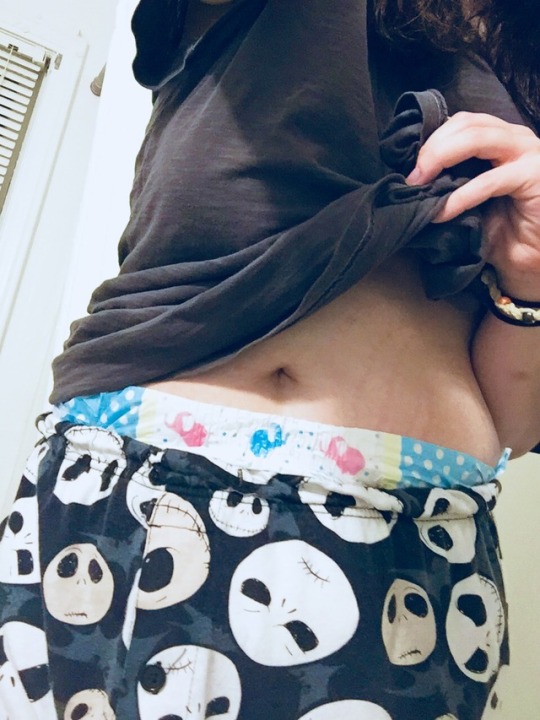 *dresses in black and greys * yeah, I’m a tough hardcore badass kinda chick! 🖤✨-.. *notices pink and blue diaper poking out of jammies*……*blushes and quickly pulls down shirt, looking away*… I-I’m… I’m still a badass…