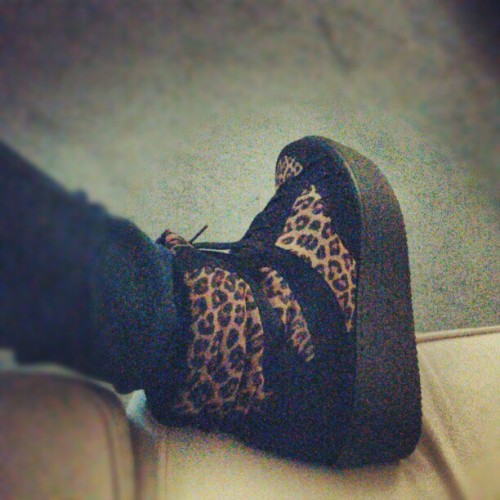 Bebeehhss ;) #leopard #print #flatform #shoes porn pictures