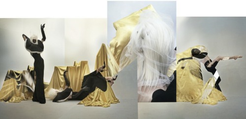 kasperknowak:Elena Sudakova and Olivia Cowley in a collaborative shoot by Lady Amanda Harlech, Nick 