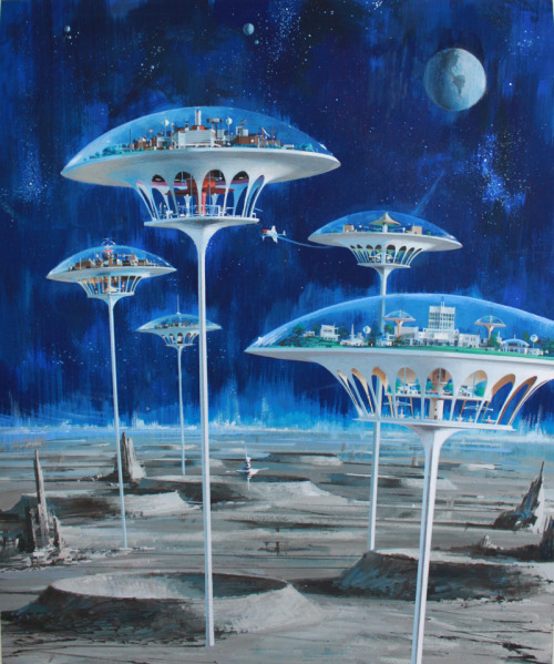 myriac:  john berkey   moon colonies 