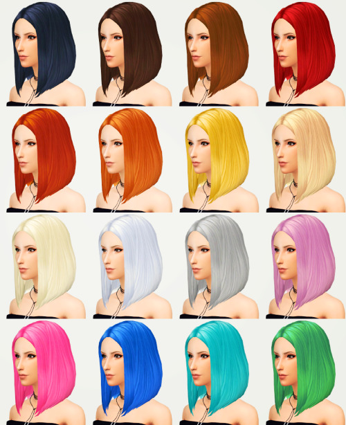 kotcatmeow:A new hairstyle ‘Yui’ for your female sims!Maybe this mesh is not the best, b