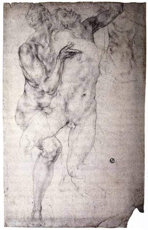 Two nudes, 1525, Jacopo PontormoMedium: chalk,paperwww.wikiart.org/en/jacopo-pontormo/two-nu