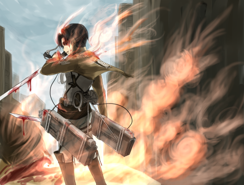 ereri-is-in-the-air:                                                                                                                                                                           Original: 蒸発する by くひな [with permission from artist