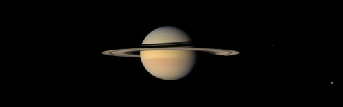 wonders-of-the-cosmos:Saturn and its moonsImage credit: NASA/JPL-Caltech