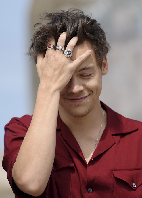 harrystylesdaily: Harry Styles poses for ‘Dunkirk’ Photocall on July 16, 2017 in Dunkerque, France