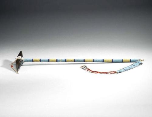 Buffalo horn club, Native American (Northern Plains), circa 1880.from The Royal Ontario Museum