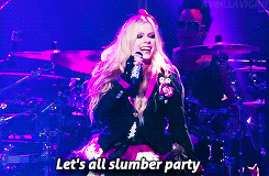 avrillavigine:  Let’s play truth or dare now. We can roll around in our underwear. How every silly kitty should be. Come come Kitty Kitty. You’re so pretty pretty… ♫ 