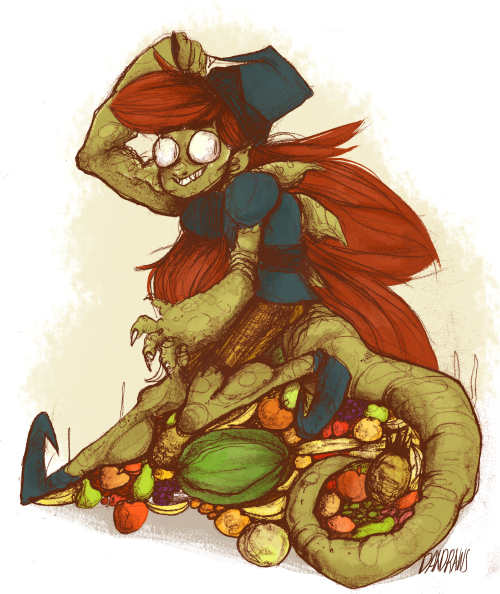 Lizard Wizard!(scanned sketchbook drawing digitally colored)