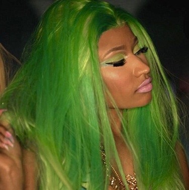 coutureicons:  female rappers + green