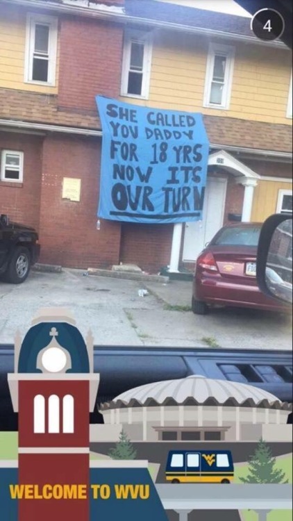 racqthebelle: takingbackourculture: micdotcom: Old Dominon fraternity hangs disgusting banner to 