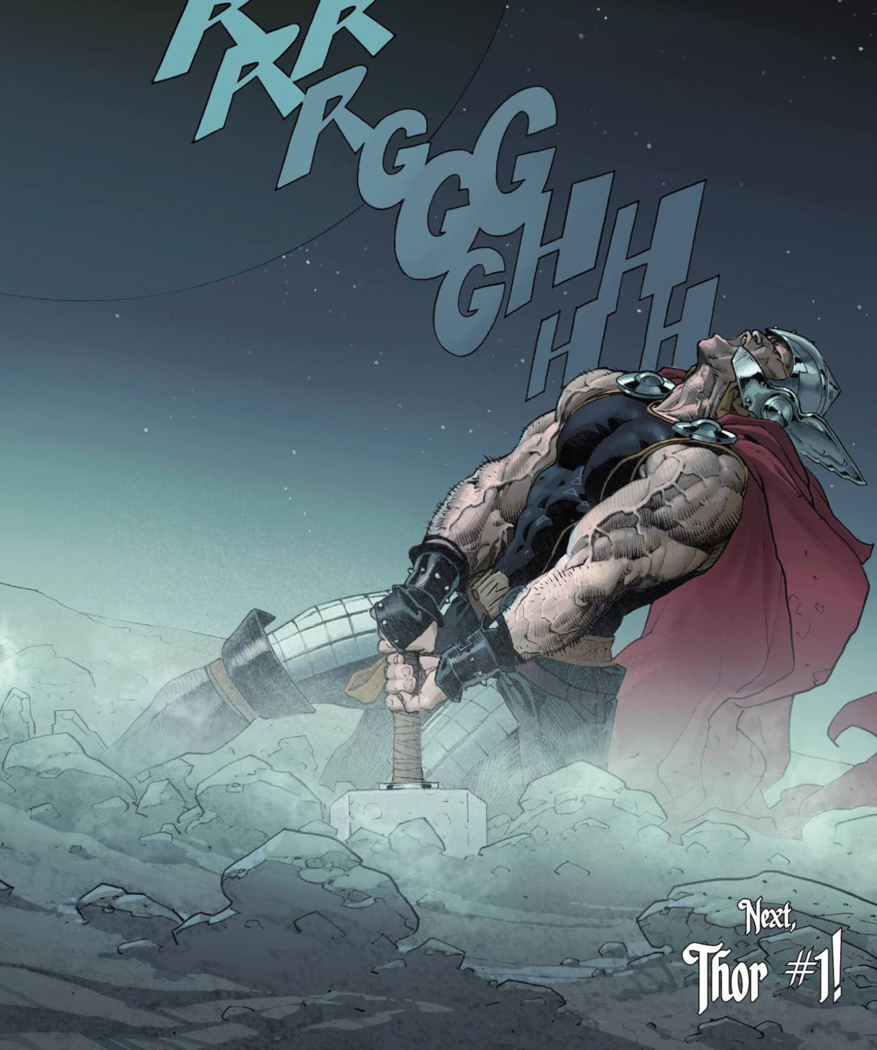Thor: God of Thunder - “Unworthy” interior art by Esad Ribic (written by Jason