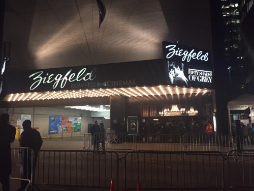 fiftyshadesjournal:  February 06, 2015 : Fan-First Screening of Fifty Shades of Grey at the Ziegfeld Theater in New York with the cast of the movie at 7:30 am … … … … … Tune in to Today to see it live : Livestream 1 (I’m watching here)