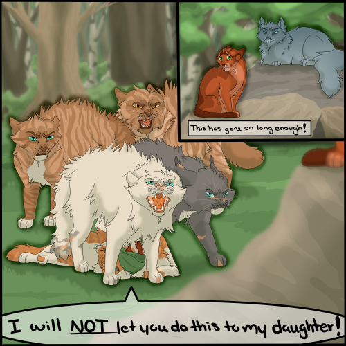 Redraw! Frostfur confronts Bluestar over the mistreatment of her daughter