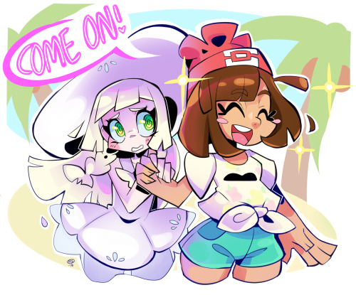 milkayart:some more moon &amp; lillie bc i love them already